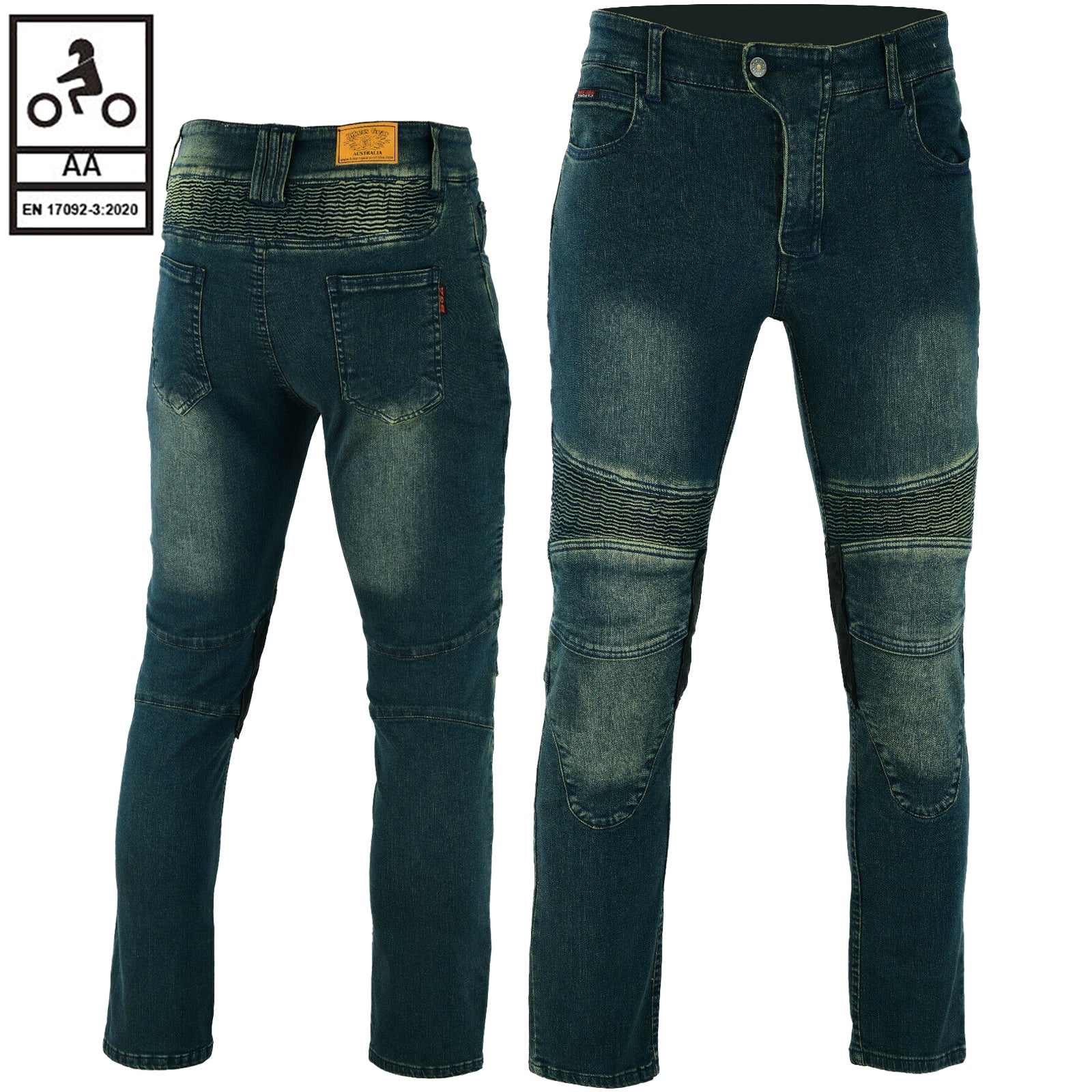 Bikers Gear Australia Nuovi jeans da moto protettivi foderati in Bikers Gear Australia Nuovi jeans da moto protettivi foderati in