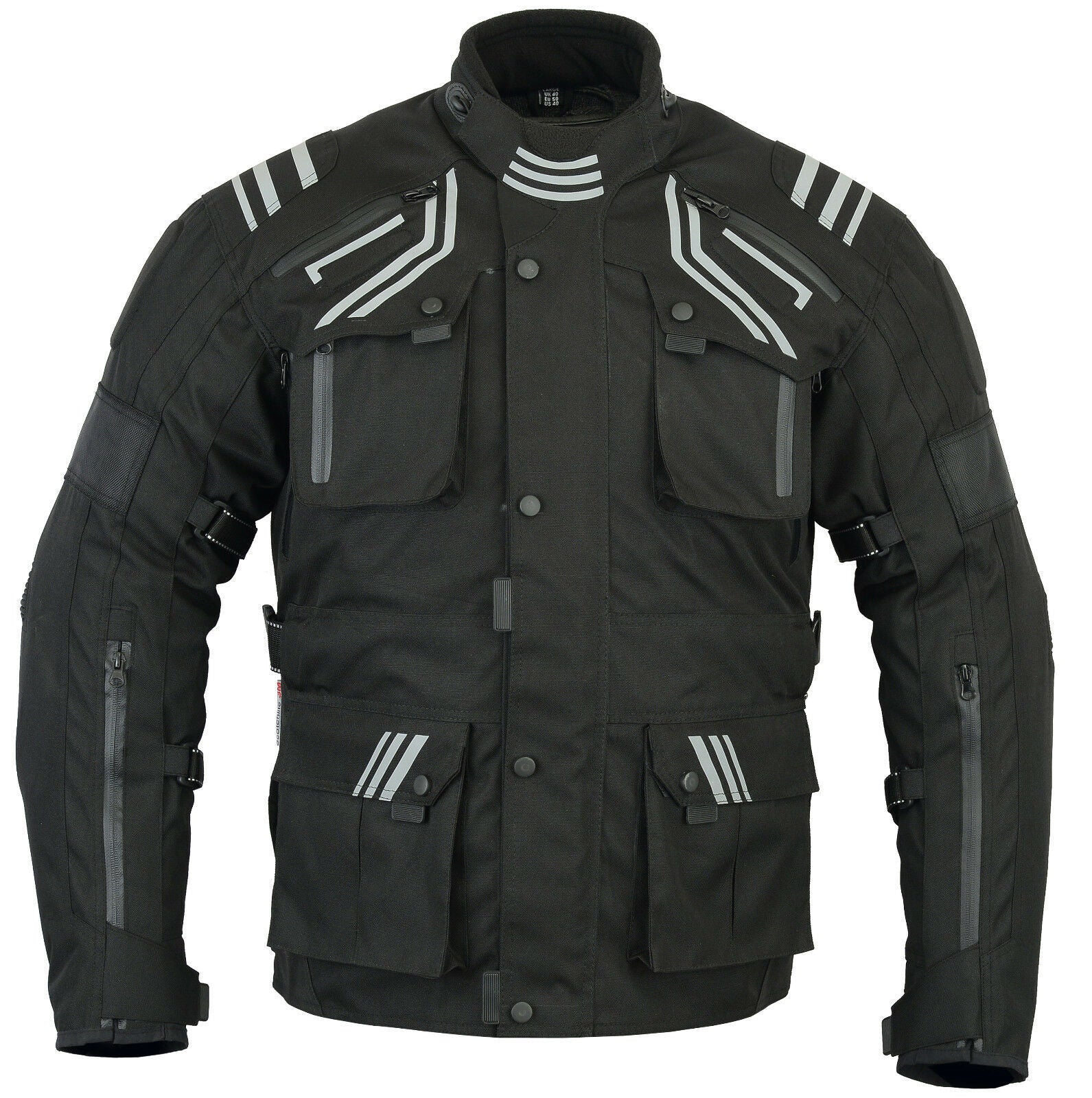 bikers gear australia Bikers Gear Australia Motorcycle Textile Jacket Black