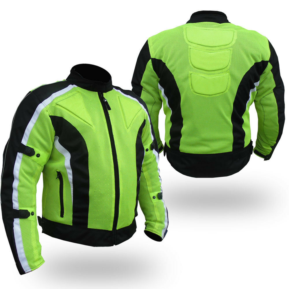 Bikers Gear Australia Chicane Motorcycle Textile Jacket Black Green