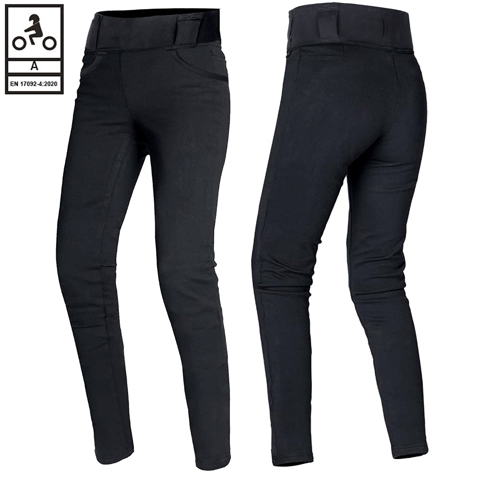 Bikers Gear Australia Climate Lady Motorcycle Protective Lined With Kevlar Leggings