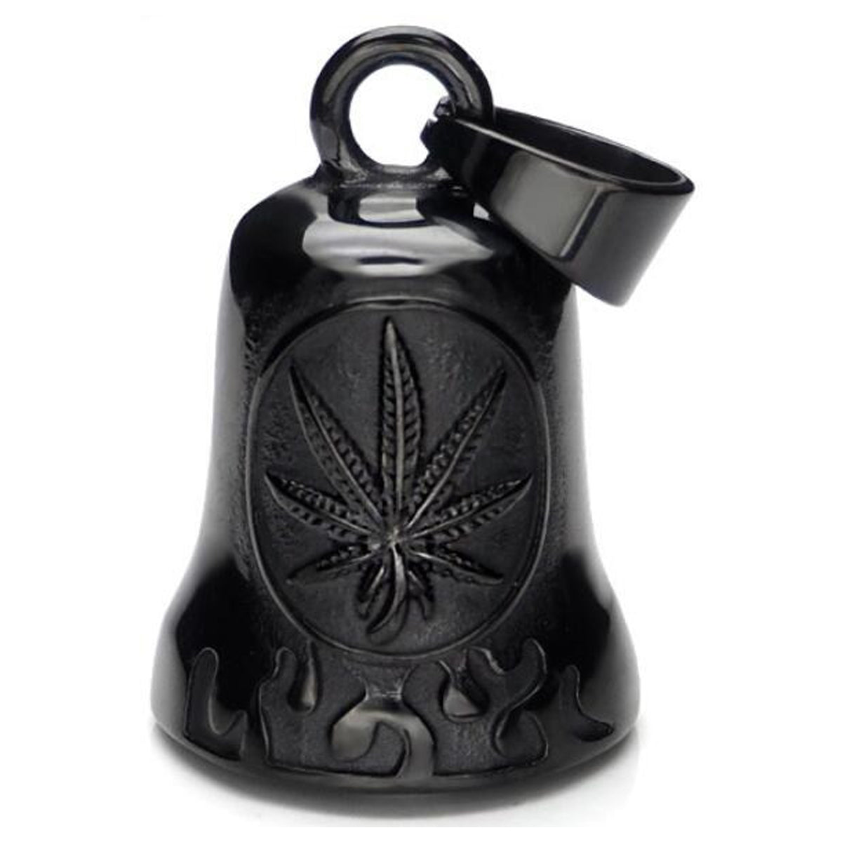 Bikers Gear Australia Black Marijuana Motorcycle Guardian Bell New