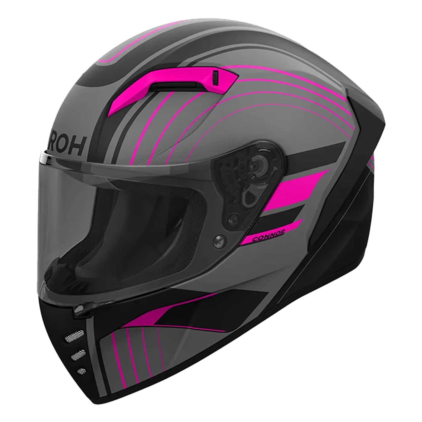 Airoh Road Motorcycle Helmet Connor Achieve Pink Matt