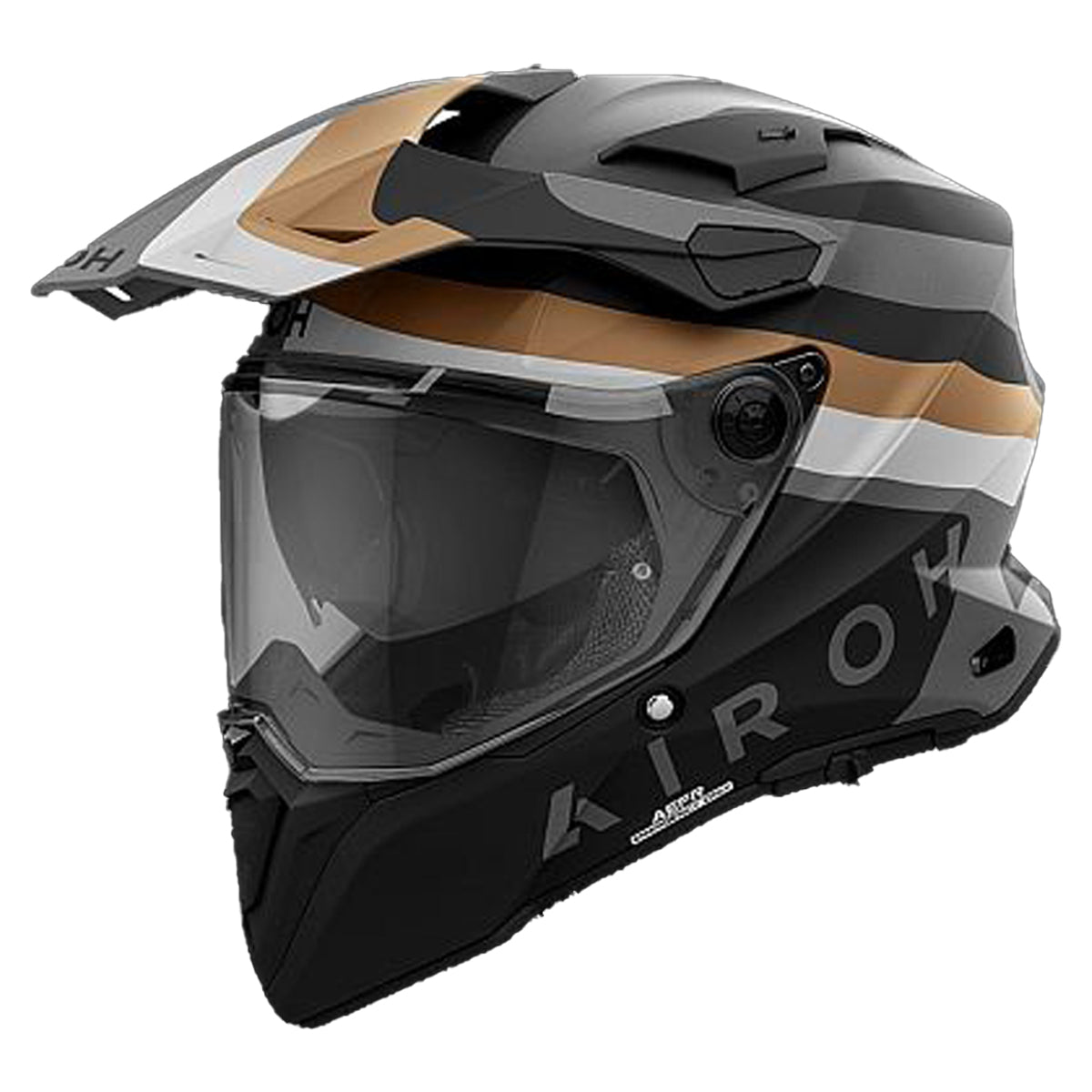 Airoh Adventure Motorcycle Helmet Commander 2 Doom Gold Matt