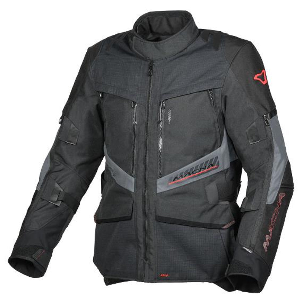 MACNA Mens Motorcycle Jacket Domane Black