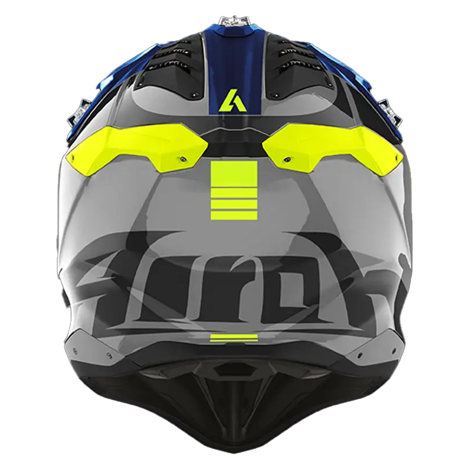 Airoh Off Road Motorbike Helmet Aviator 3 Push Blue Gloss