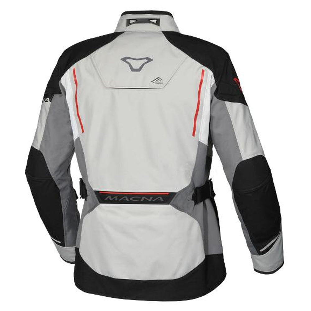 MACNA Mens Motorcycle Jacket Polyester mesh Mundial Black/Grey/Red