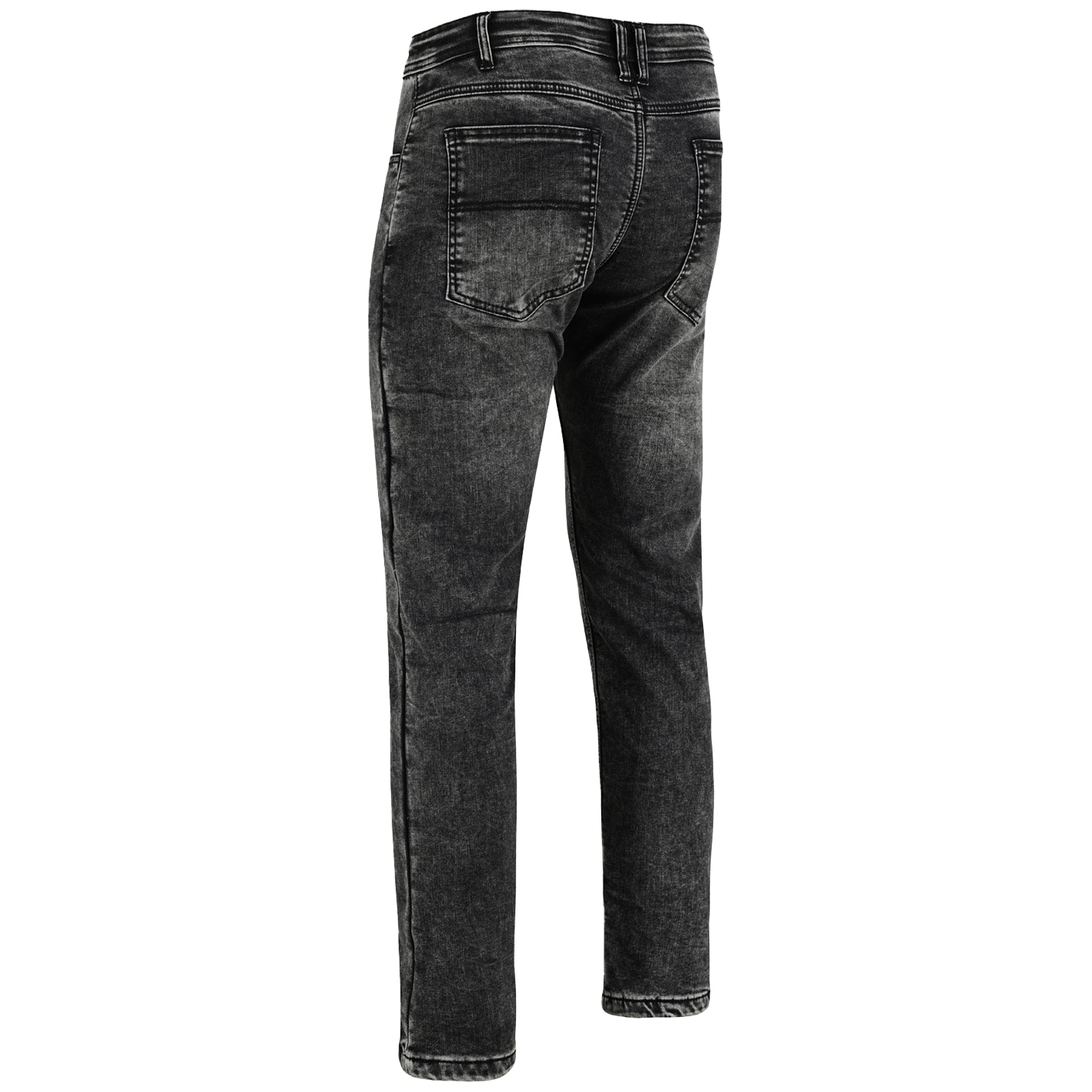 Bikers Gear Australia Mens Motorcycle Highway Stretch Denim Lined With Kevlar Jeans Acid wash Grey