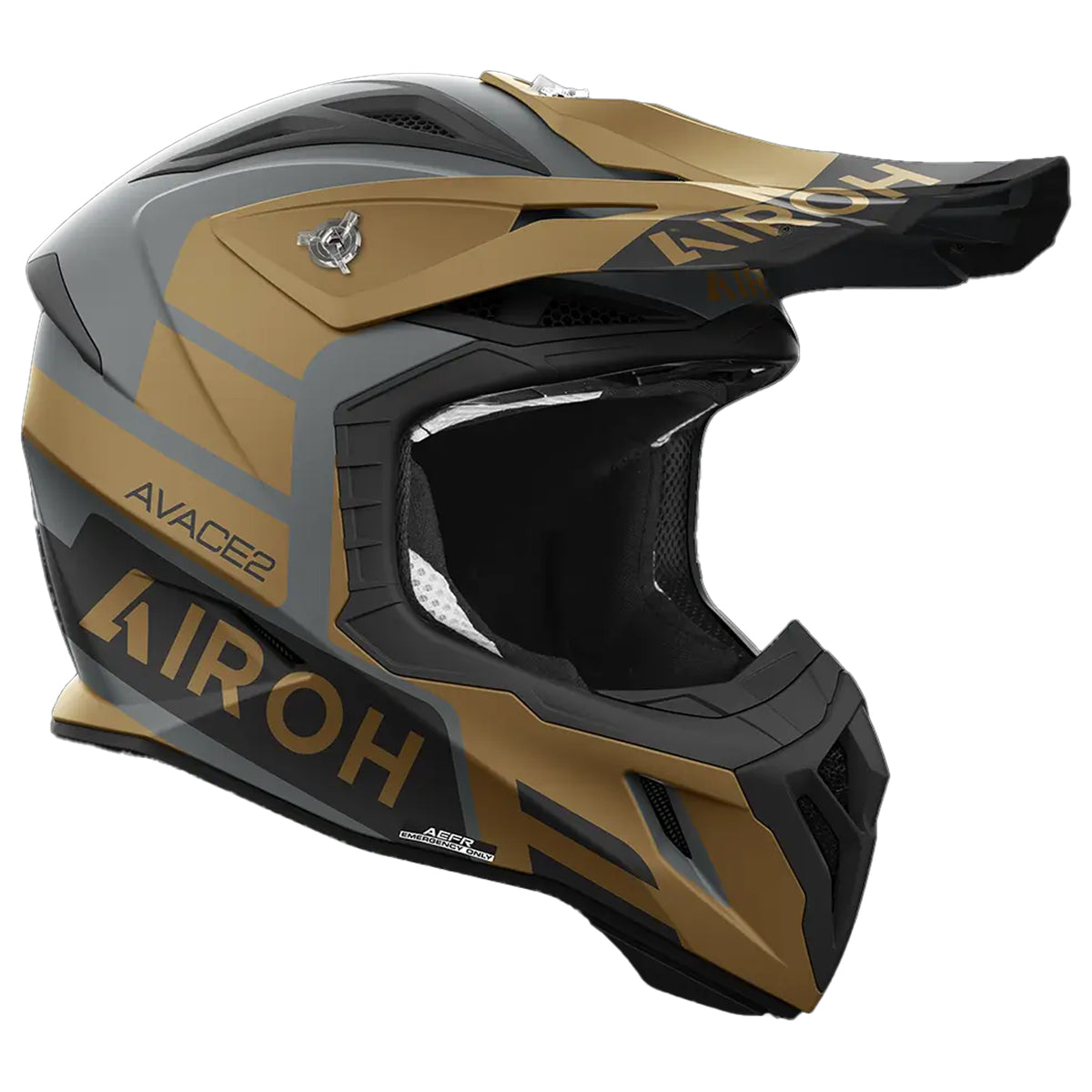 Airoh Off Road Motorbike Helmet Aviator Ace 2 Sake Gold Matt