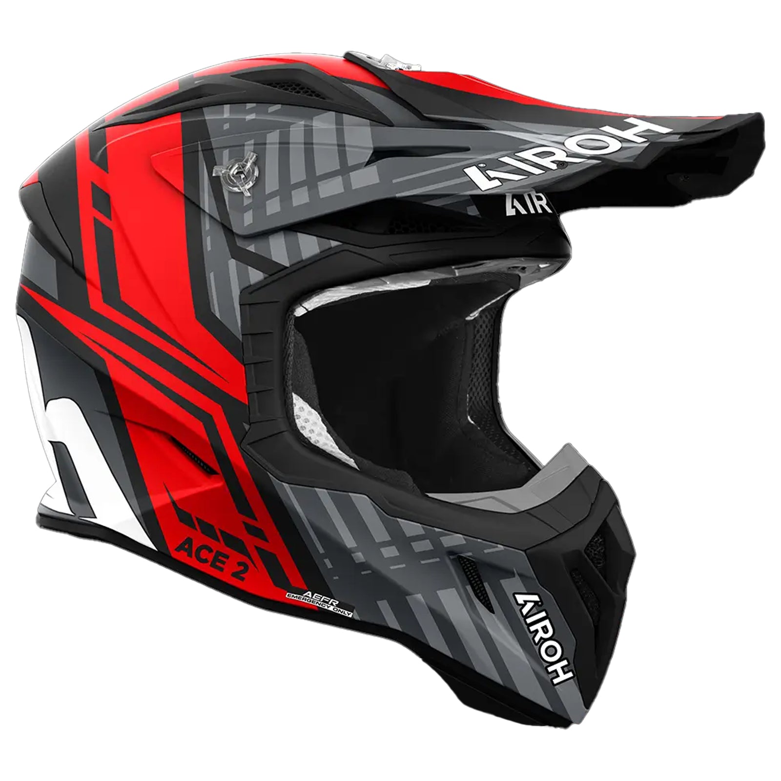 Airoh Off Road Motorbike Helmet Aviator Ace 2 Proud Red Matt