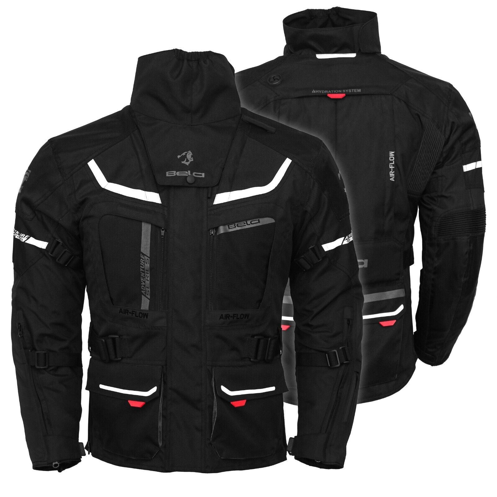 Bela Adventure Touring Motorcycle Motorbike Men Textile Racing Jacket Ce Armored