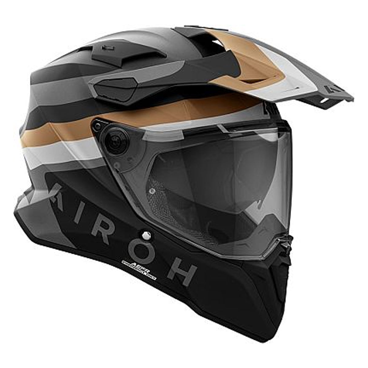 Airoh Adventure Motorcycle Helmet Commander 2 Doom Gold Matt