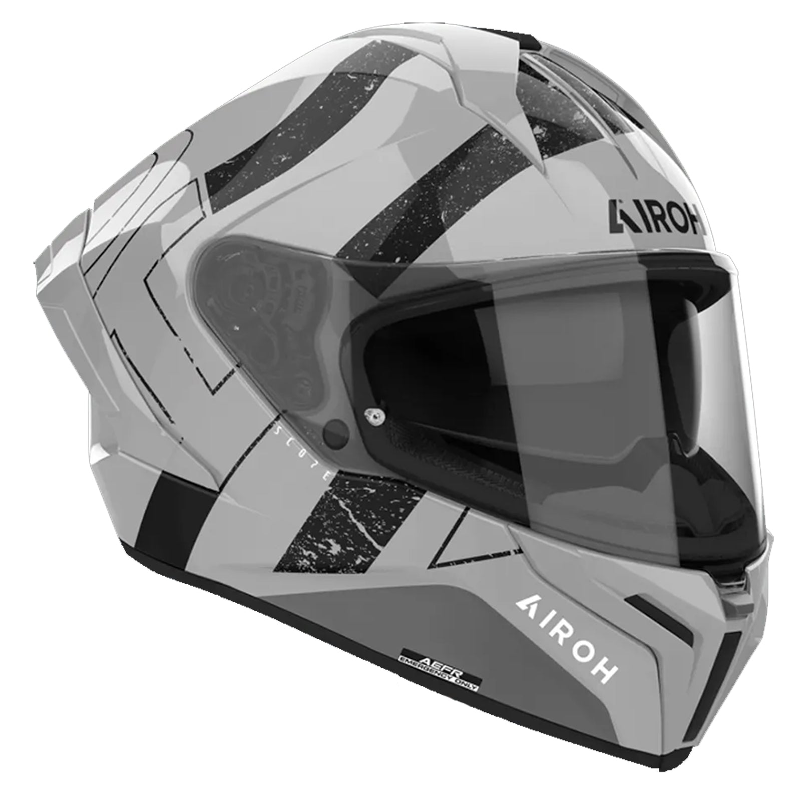 Airoh Road Motorcycle Helmet Matryx Scope Light Grey