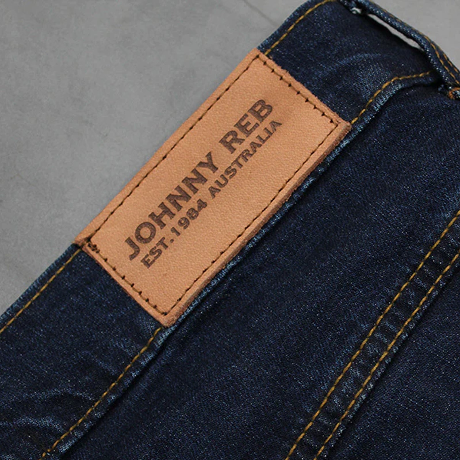 Johnny Reb Men's Hume Motorcycle Protective Jeans Ink Blue