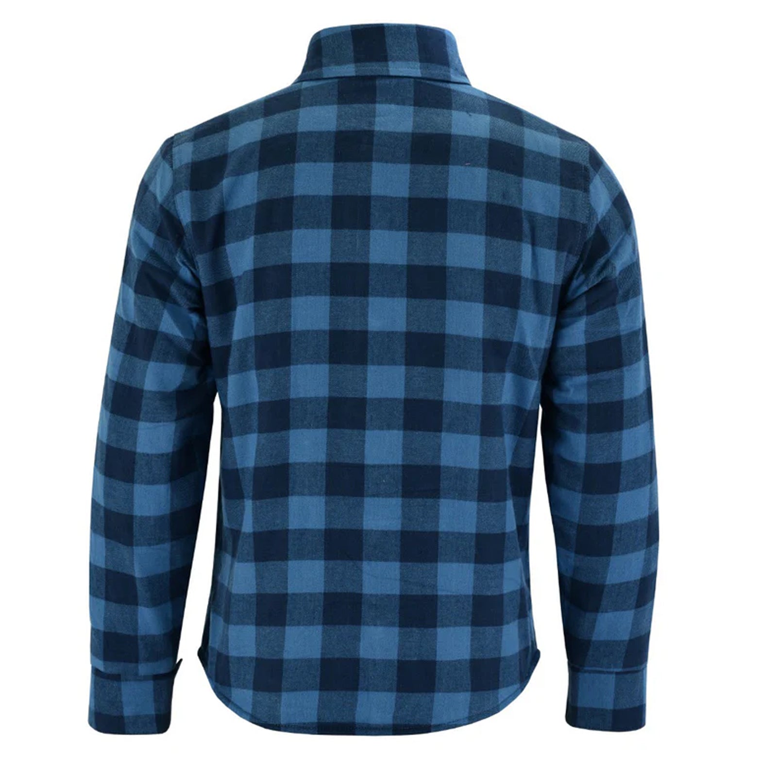 Johnny Reb Men's Waratah Motorcycle Protective Shirt Navy/Blue Check