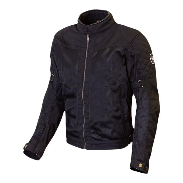 MERLIN Mens Motorcycle Leather Jacket Chigwell Lite Black