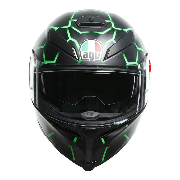 AGV Mens Motorcycle Premium Sport Helmet K5 S Vulcanum Green