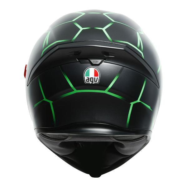 AGV Mens Motorcycle Premium Sport Helmet K5 S Vulcanum Green