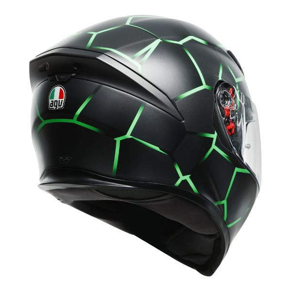 AGV Mens Motorcycle Premium Sport Helmet K5 S Vulcanum Green