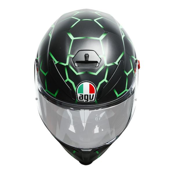 AGV Mens Motorcycle Premium Sport Helmet K5 S Vulcanum Green