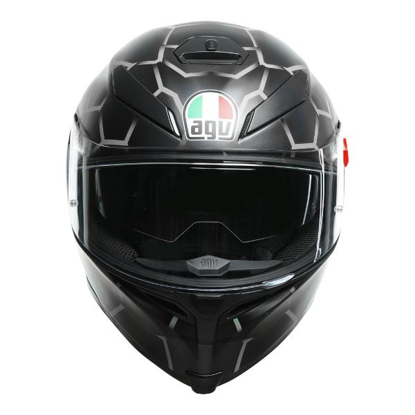 AGV Mens Motorcycle Premium Sport Helmet K5 S Vulcanum Grey