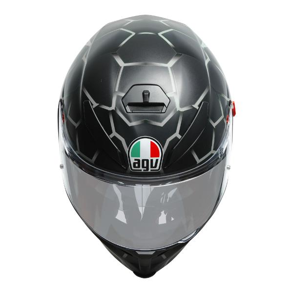 AGV Mens Motorcycle Premium Sport Helmet K5 S Vulcanum Grey