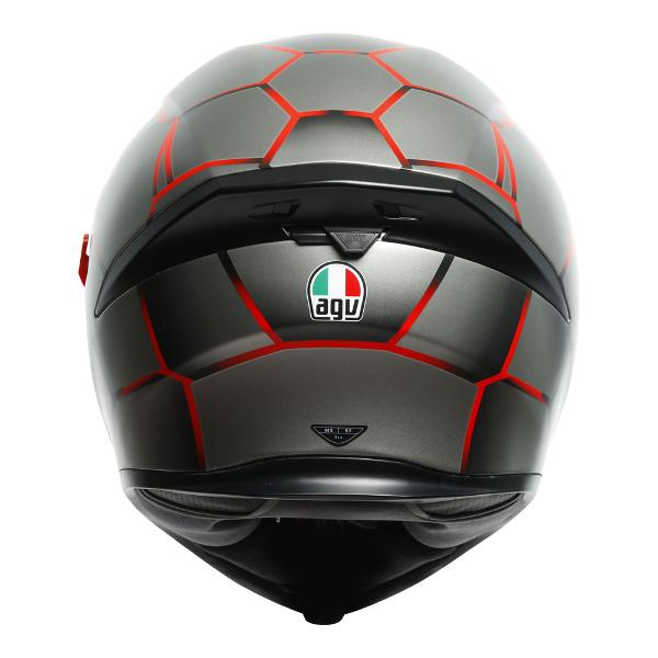 AGV Mens Motorcycle Premium Sport Helmet K5 S Vulcanum Red