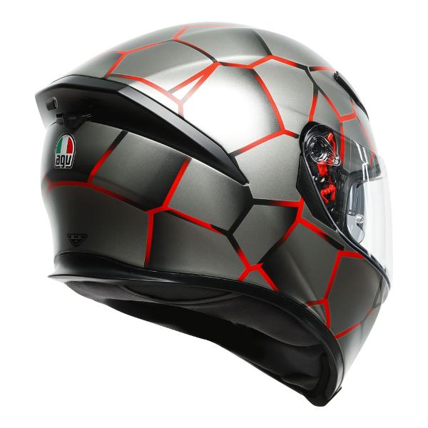 AGV Mens Motorcycle Premium Sport Helmet K5 S Vulcanum Red