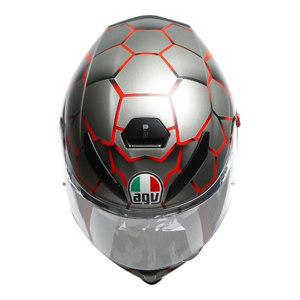 AGV Mens Motorcycle Premium Sport Helmet K5 S Vulcanum Red