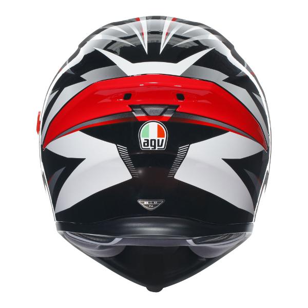 AGV Mens Motorcycle Premium Sport Helmet K5 S Plasma White/Black/Red