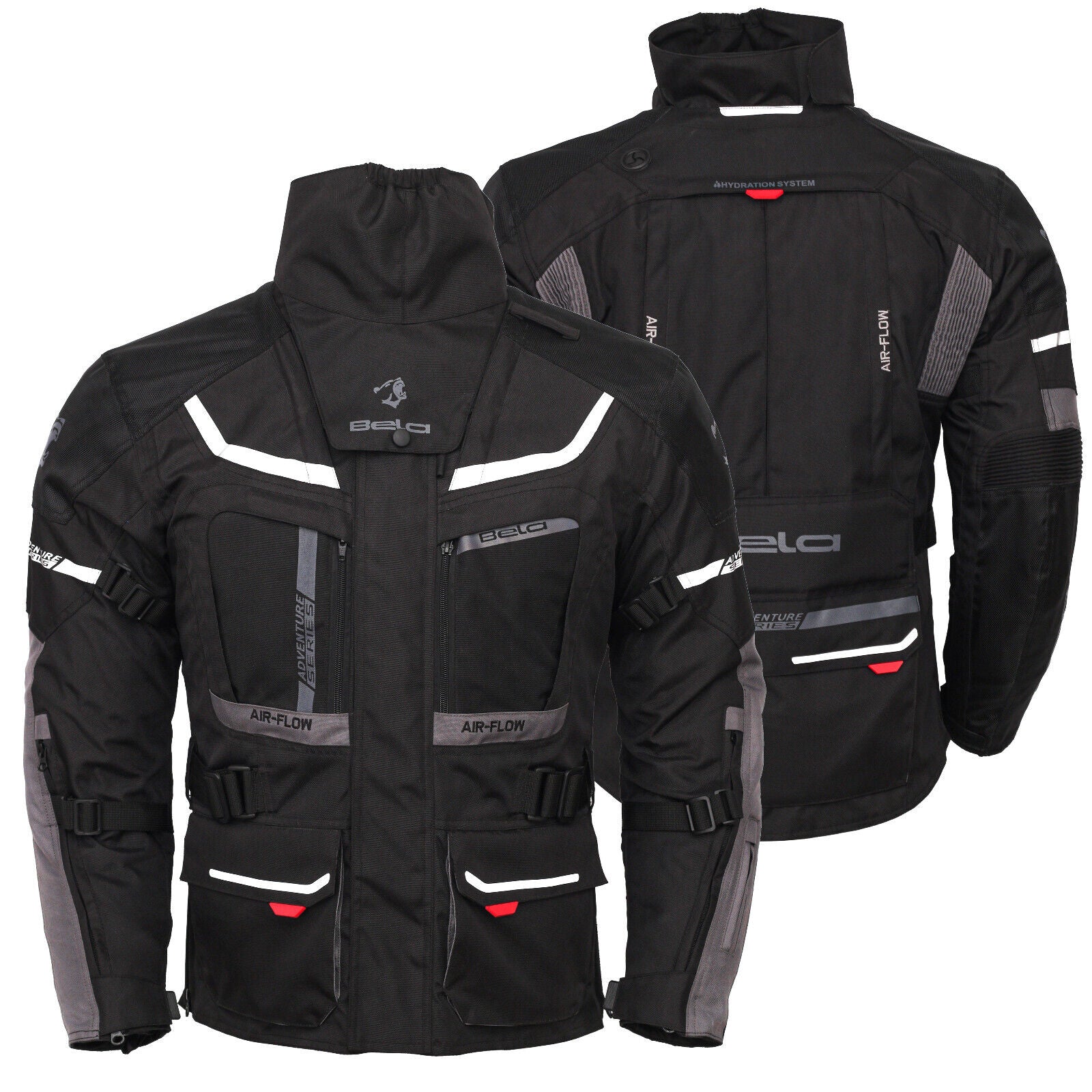 Bela Adventure Touring Motorcycle Motorbike Men Textile Racing Jacket Ce Armored