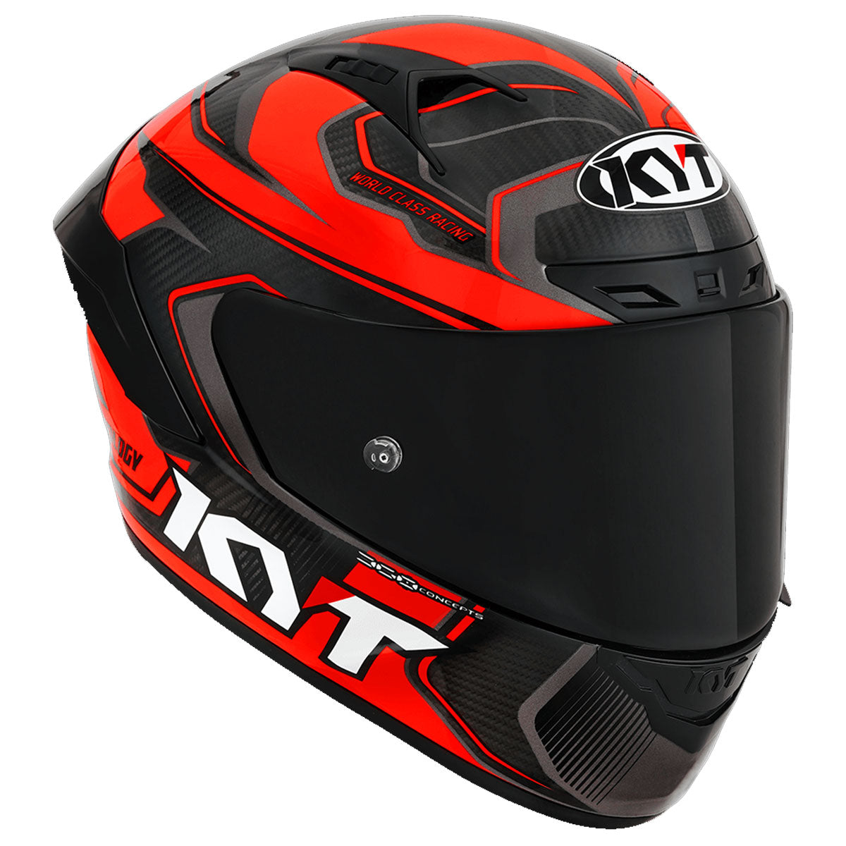 KYT NZ Race Competition Carbon Red Motorbike Helmet