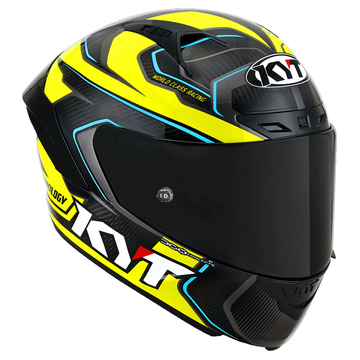 KYT NZ Race Competition Carbon Yellow Motorbike Helmet