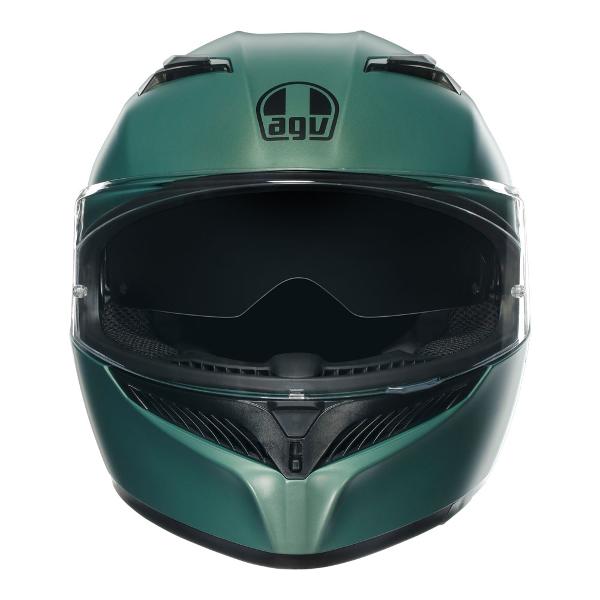 AGV Mens Motorcycle Full Face Road Helmet  K3 Matt Salvia Green