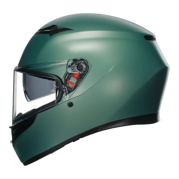 AGV Mens Motorcycle Full Face Road Helmet  K3 Matt Salvia Green