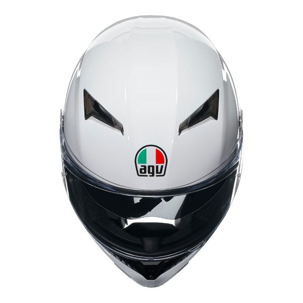 AGV Mens Motorcycle Full Face K3 Seta White