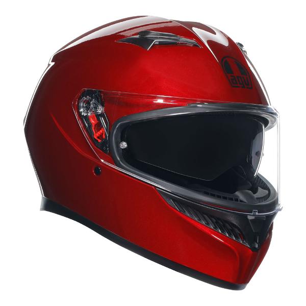 AGV Mens Motorcycle Full Face Road Helmet K3 Competizion Red