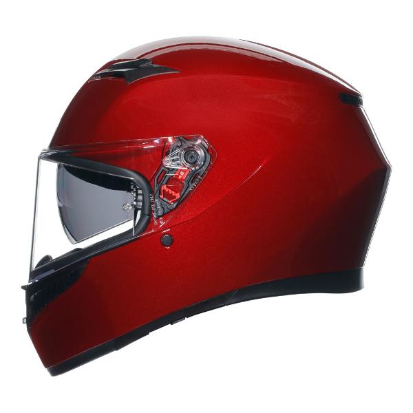 AGV Mens Motorcycle Full Face Road Helmet K3 Competizion Red