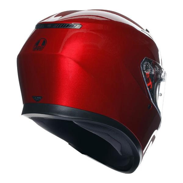 AGV Mens Motorcycle Full Face Road Helmet K3 Competizion Red