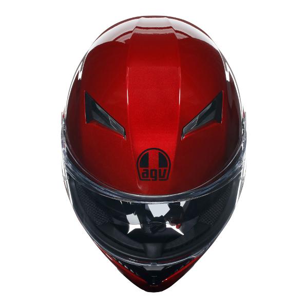 AGV Mens Motorcycle Full Face Road Helmet K3 Competizion Red