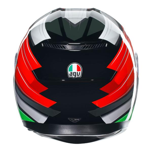 AGV Mens Motorcycle Full Face Road Helmet K3 Wing Black/Italy