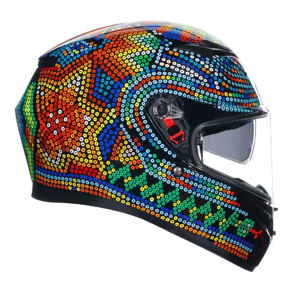 AGV Mens Motorcycle Full Face Road Helmet K3 Rossi Winter Test 2018