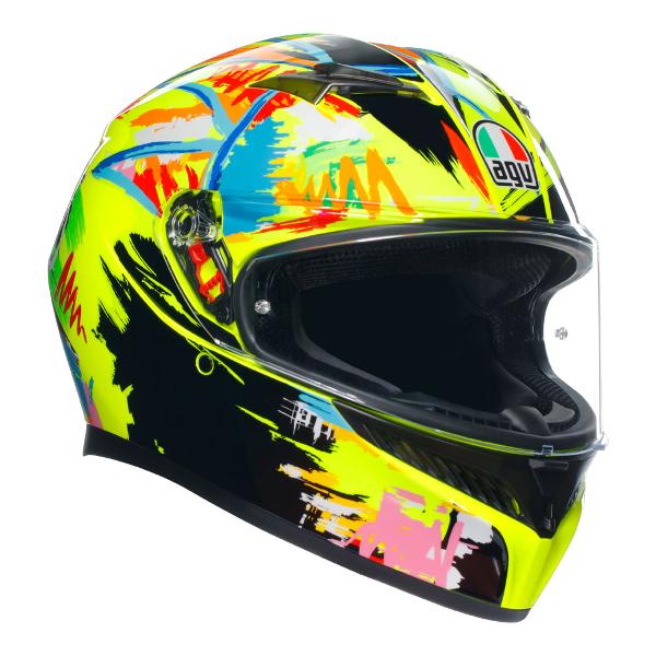 AGV Mens Motorcycle Full Face Road Helmet K3 Rossi Winter Test 2019