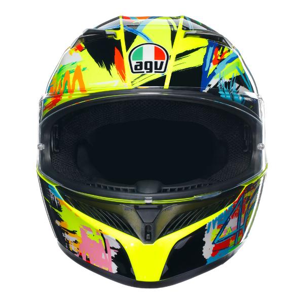 AGV Mens Motorcycle Full Face Road Helmet K3 Rossi Winter Test 2019