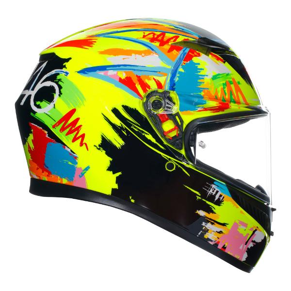 AGV Mens Motorcycle Full Face Road Helmet K3 Rossi Winter Test 2019