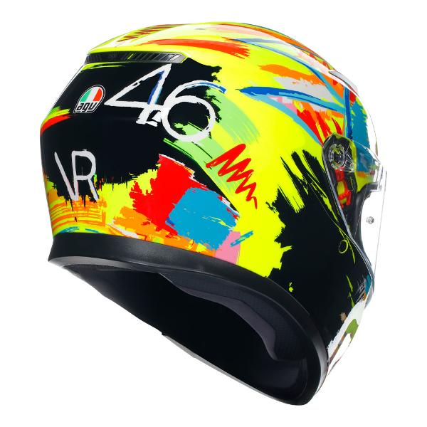 AGV Mens Motorcycle Full Face Road Helmet K3 Rossi Winter Test 2019