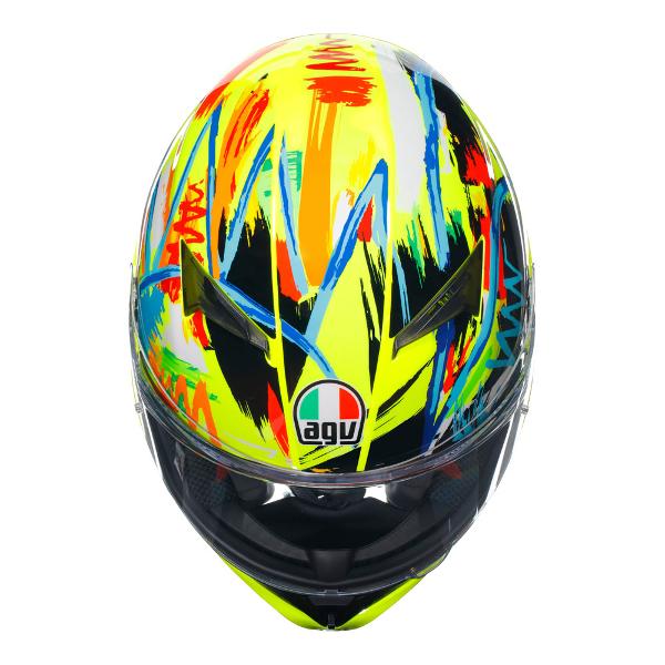 AGV Mens Motorcycle Full Face Road Helmet K3 Rossi Winter Test 2019