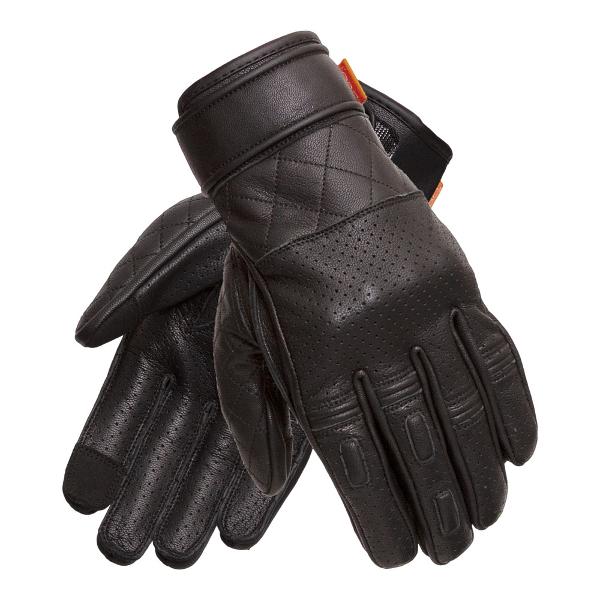 MERLIN Mens Motorcycle Gloves Clanstone D3O Black