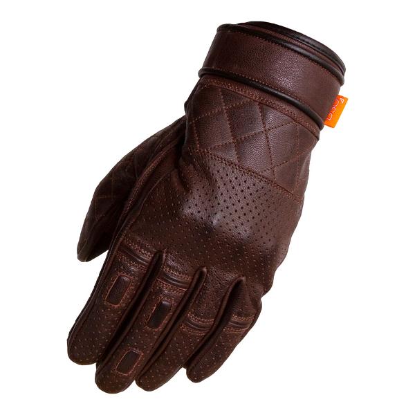 MERLIN Mens Motorcycle Gloves Clanstone D3O Brown