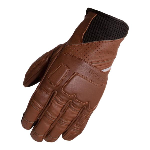 MERLIN Mens Motorcycle Gloves Salado Explorer Brown