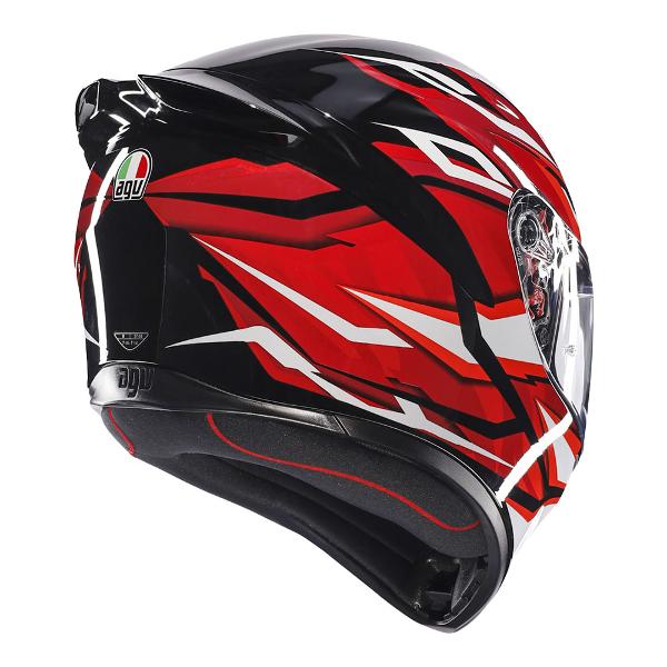 AGV Mens Motorcycle Road Helmet K1 S Lion Black/Red/White